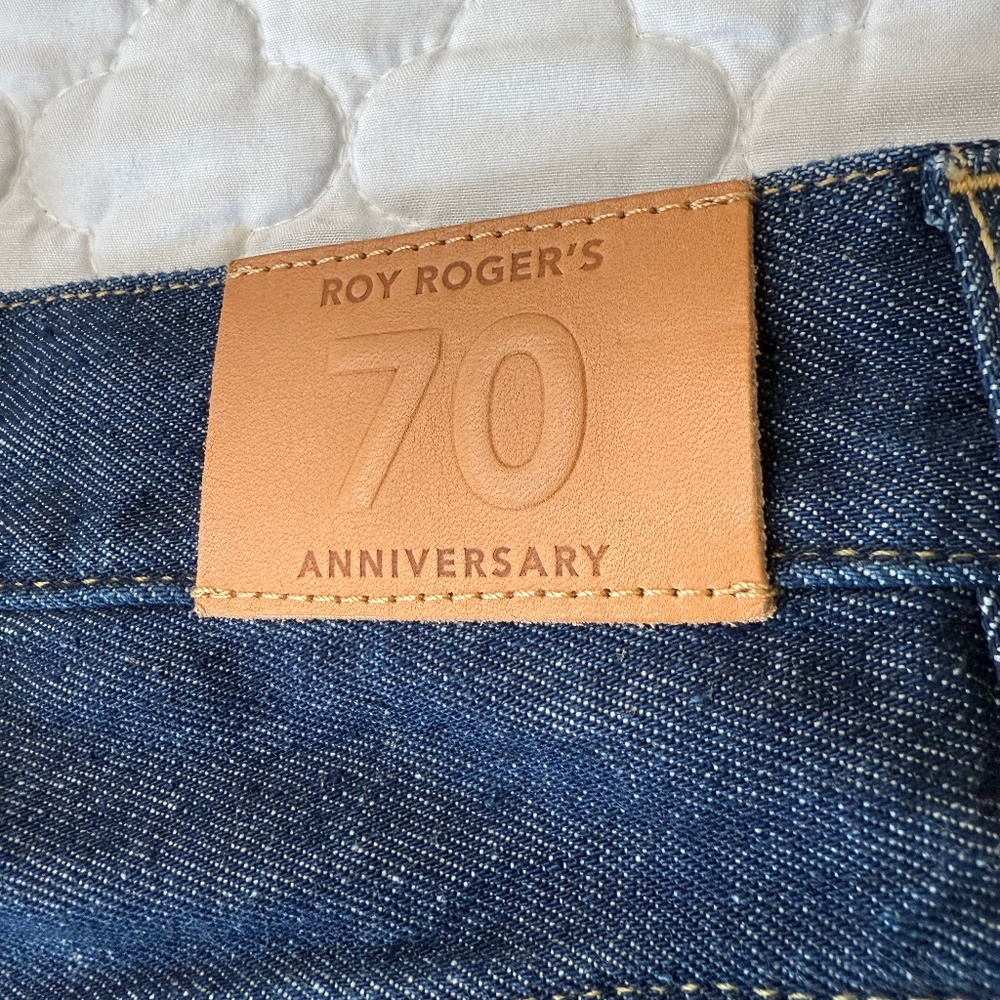 Roy Roger's 70th Anniversary Selvedge Denim Jeans Made in Italy Size 29 - Picture 11 of 14